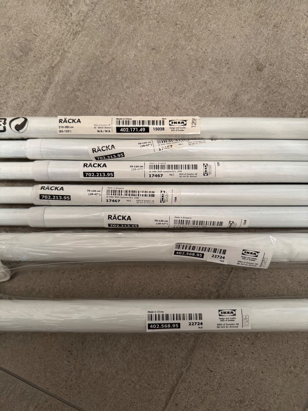 Ikea Autres articles pour la maison: 4 Tringles à rideaux IKEA Räcka – Neuf avec emballage d'origine à Zürich par lcg_898x