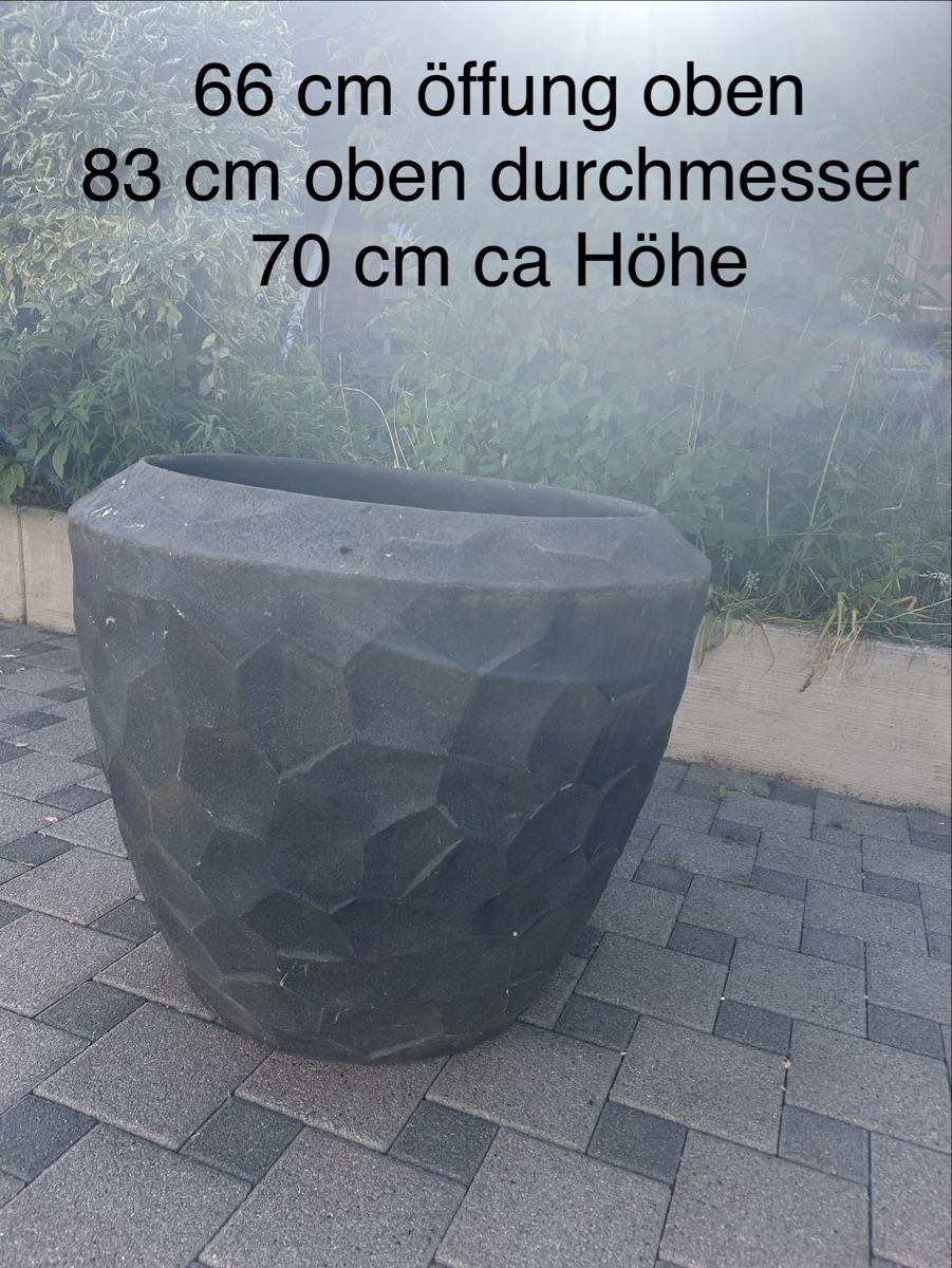 Blumentöpfe: Grosser blumentopf antrazit – Gebraucht aus Niederried b. Kall von NicoleS25 1