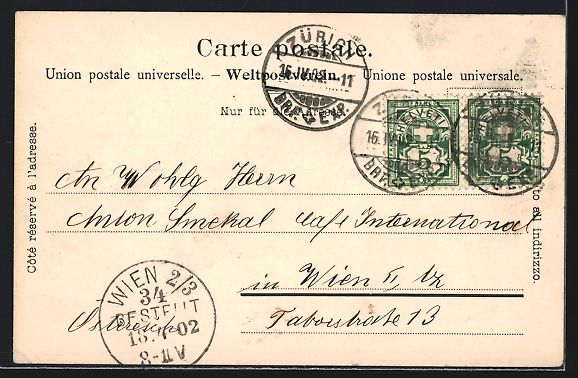 Cartoline postali: Zürich, Bahnhofstrasse mit Bahnhof und  – Usato da Berlin venduto da bartko-reher 1