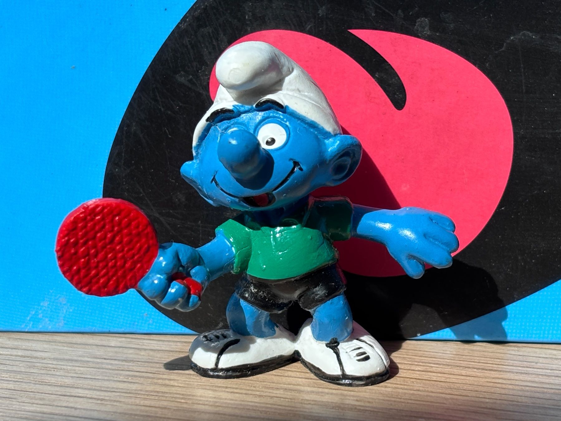 Schleich Statuette: Tischtennis-Schlumpf – Usato da Lyss venduto da Duckszone
