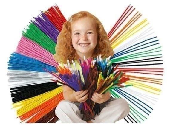 Kit bricolage: 100 BIEGEPLÜSCH - PFEIFENPUTZER - CHENILLEDRAHT – Nuovo e nell'imballaggio originale da Kriens venduto da swissgadget