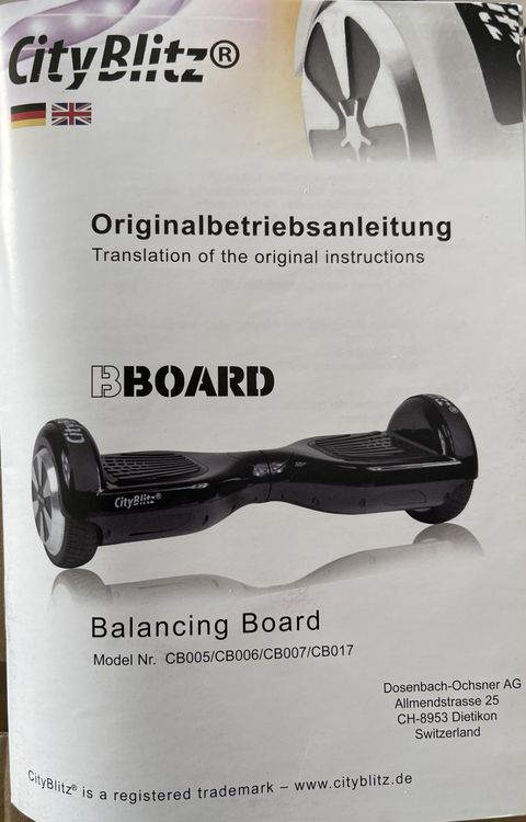 City Blitz Balancing Board Kaufen auf Ricardo