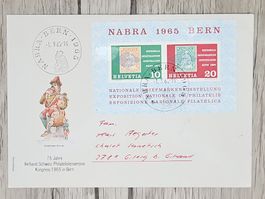 CL07 Enveloppe + Timbre Suisse 1965