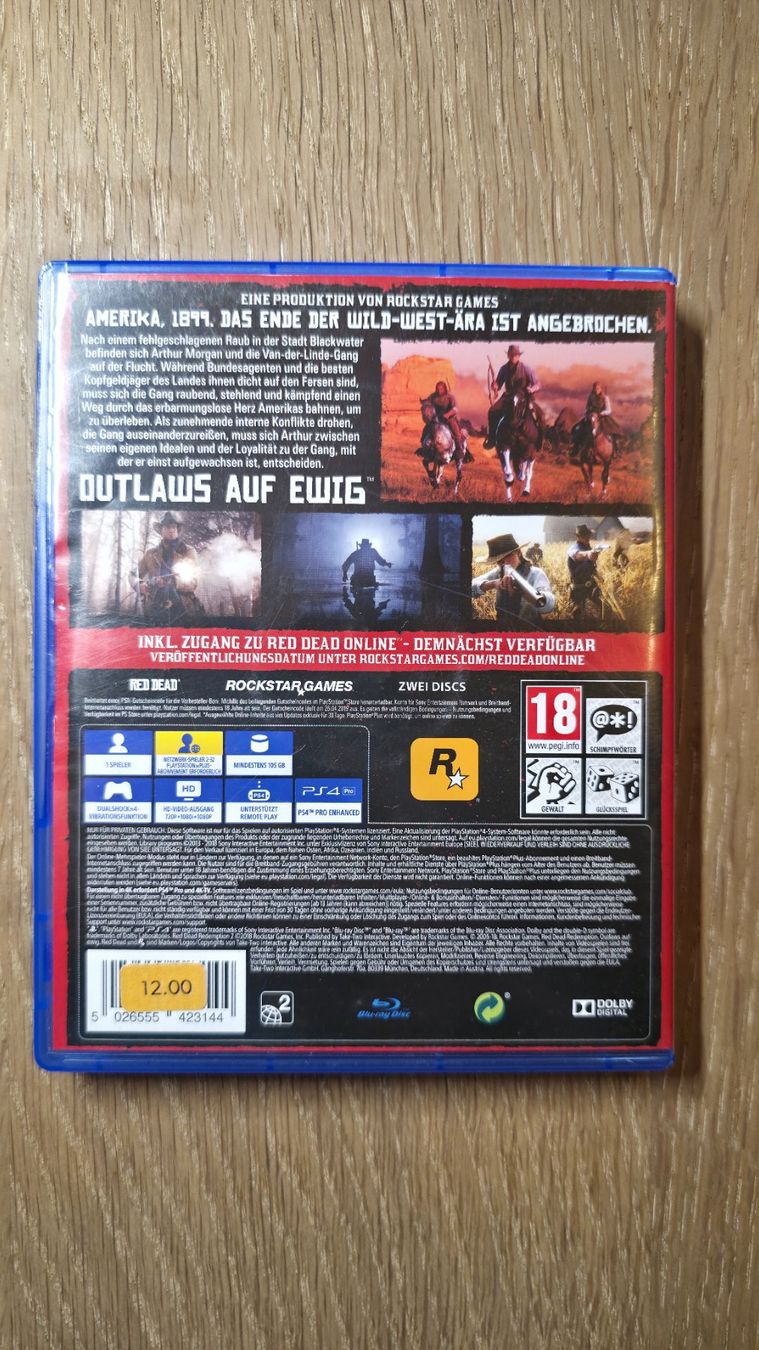 Sony Giochi: PS4, Game, PlayStation, Red Dead Redemption 2, OVP – Usato da Sirnach venduto da TheMrFreeman 1