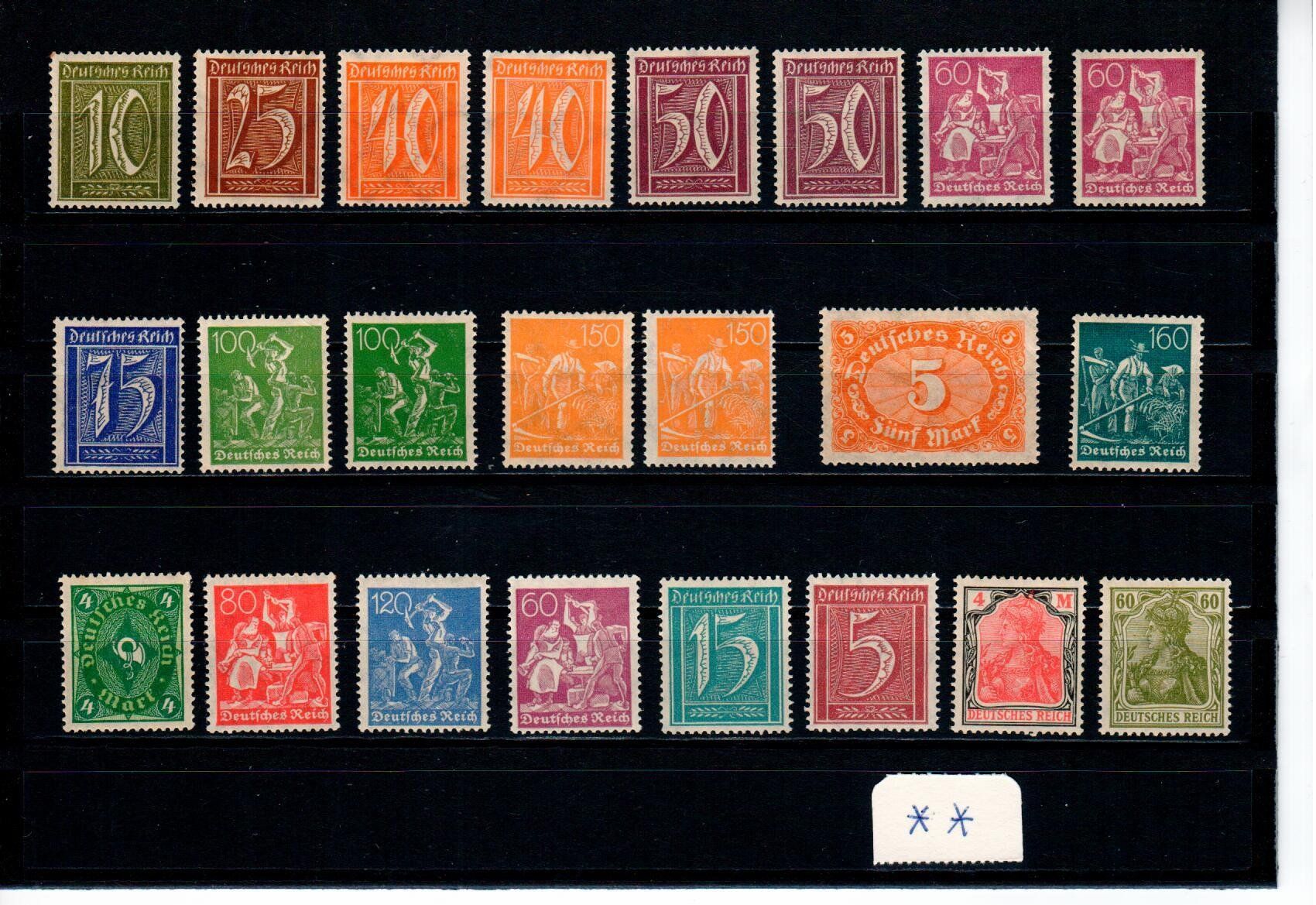 Alle Briefmarken: deutsches Reich ** – Gebraucht aus Wolhusen von Curver9