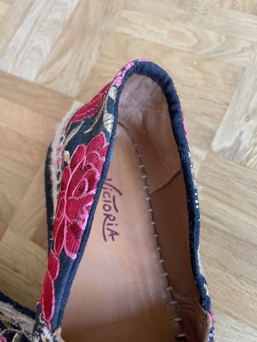 Scarpe da donna: Bestickte Leder-Espadrilles aus Ibiza – Nuovo (secondo la descrizione) da Unterengstringen venduto da TizianaRK 5