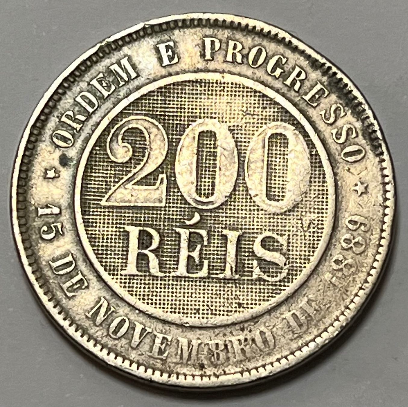 Tutti le monete: 200 Réis - Brazil - 1897 – Usato da Dietikon venduto da Numis8953