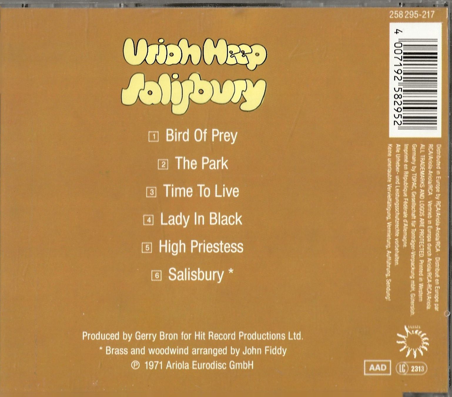 CD: URIAH HEEP -Salisbury- – Usato da Reinach BL venduto da studii100 1