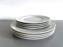 Geschirr-Set: 4 Essteller & 4 Dessertteller Teller