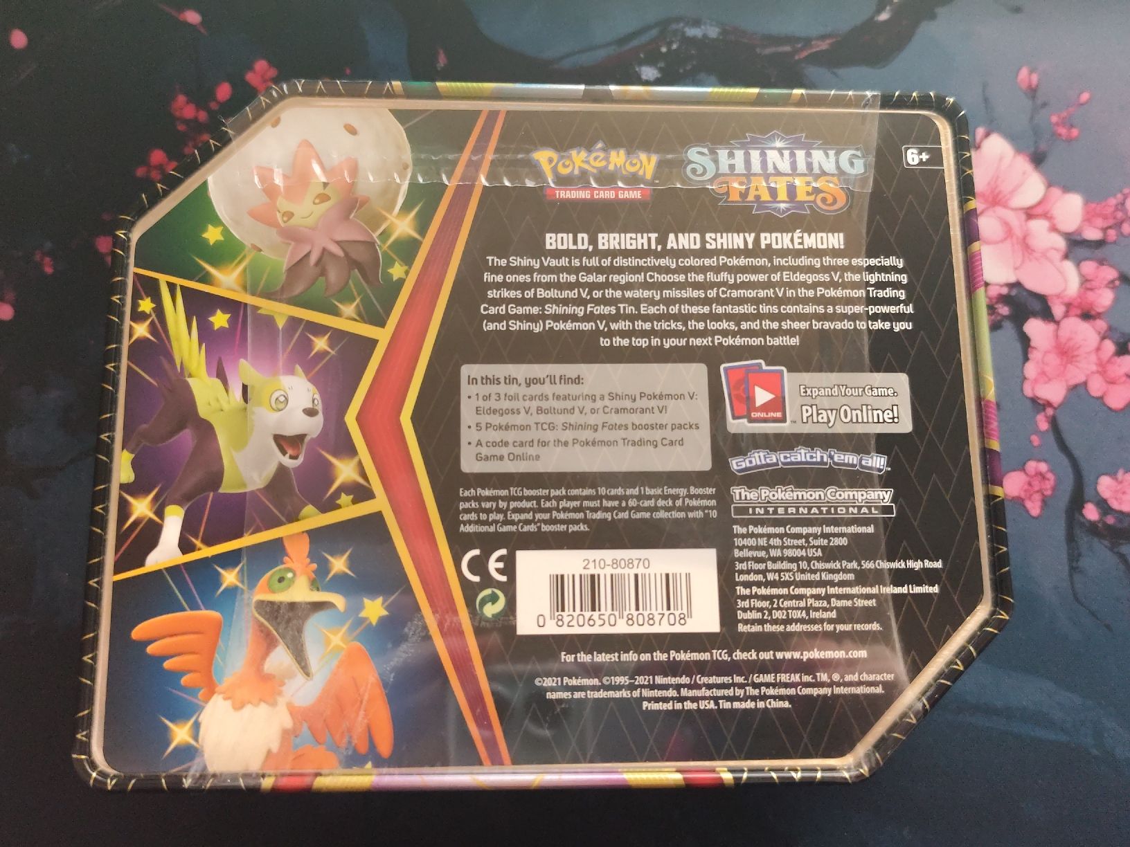 Pokémon Carte collezionabili: Pokemon Shining Fates Eldegoss V Tin EN – Nuovo e nell'imballaggio originale da Schlossrued venduto da LAP2012 1
