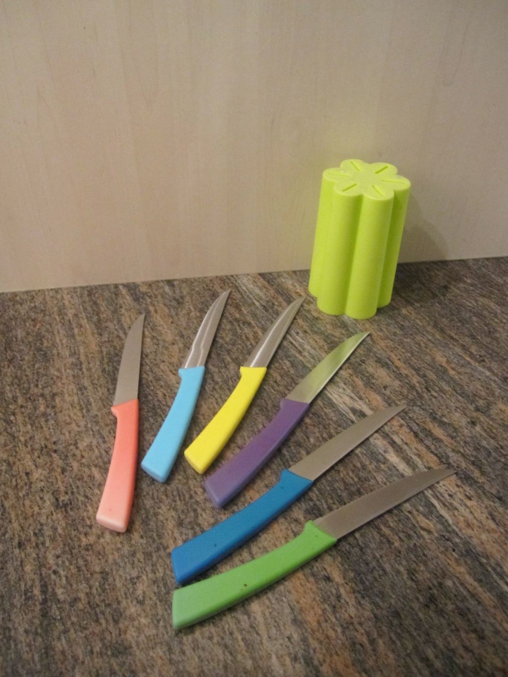 Coltelli da cucina: Küchenmesser Rüstmesser Set 6 Messer mit Halterung – Usato da Mauren TG venduto da jokau 3