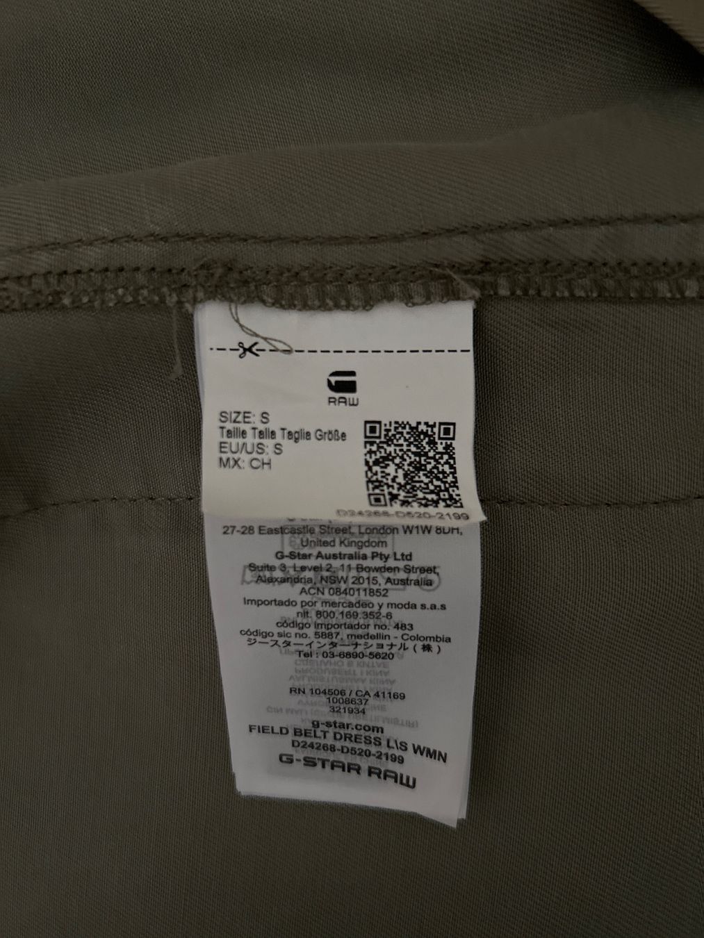 G-Star Vestiti: Robe G-Star RAW kaki taille S – Usato da Conthey venduto da Sebillon 4