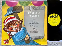 Kasperlitheater 5 S'Mondchalb Und De Hurlibutz LP GEWASCHEN