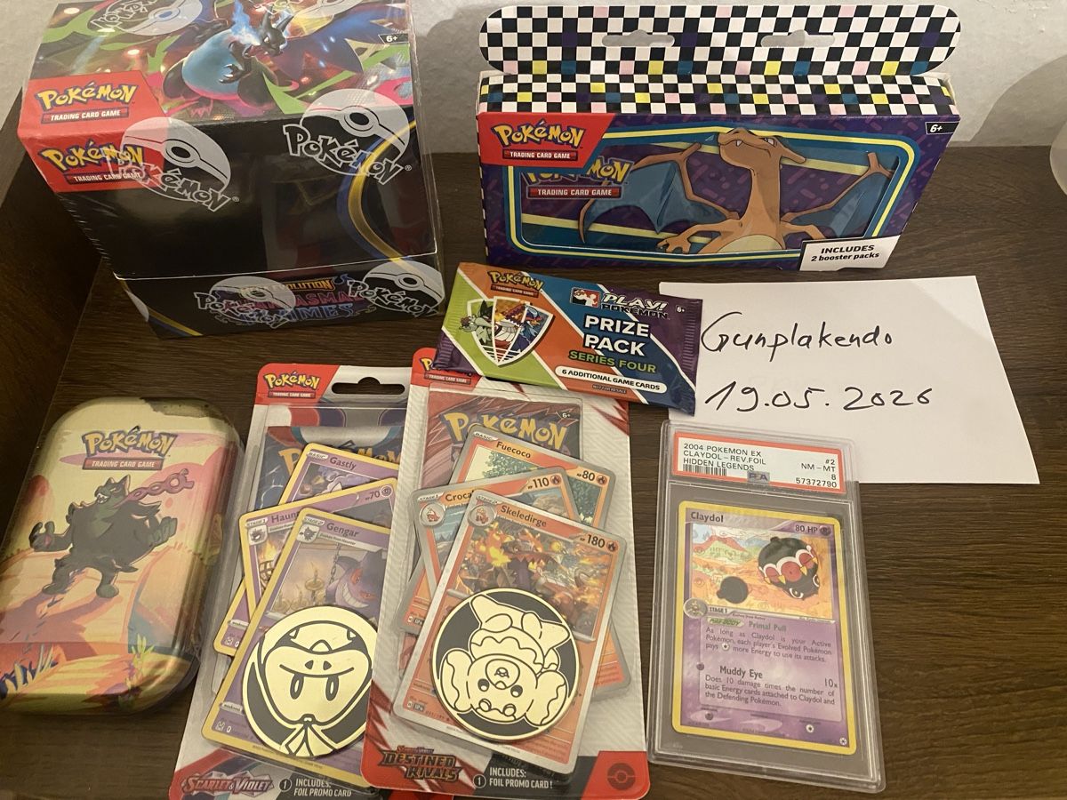 Pokémon Carte collezionabili: Phantasmal Flames Display EN, Blister & PSA 8 Claydol – Nuovo e nell'imballaggio originale da Zürich venduto da Gunplakendo