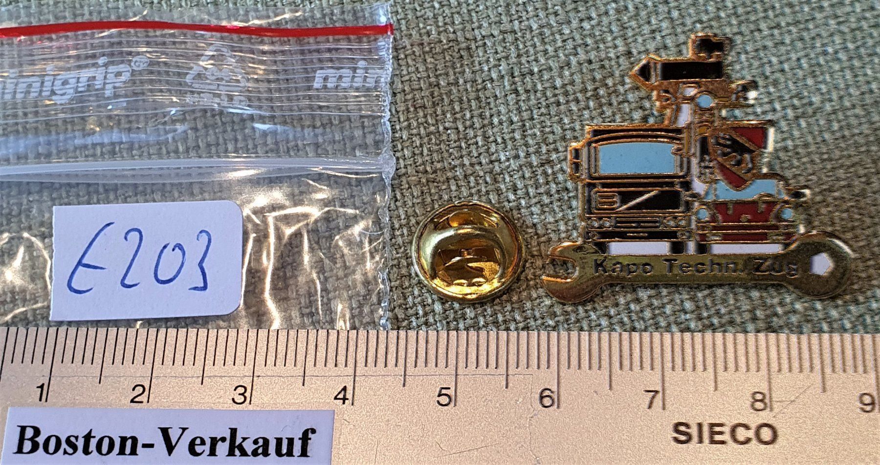 Placchette & Badge: E203 - Pin Kapo Technischer Zug Bern – Usato da Reinach BL venduto da Boston-Verkauf 2