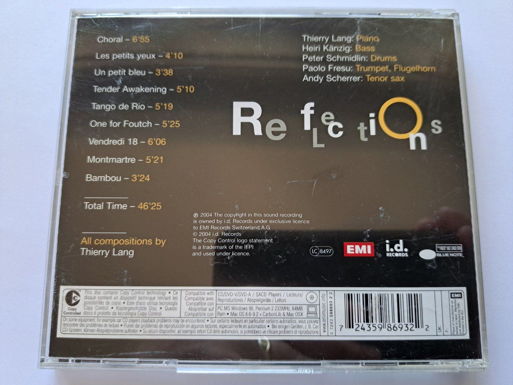 CDs: Cd Thierry Lang Quintet - Reflections Volume 2 – D'occasion à Pully par bro_n52j 1