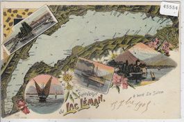 Souvenir du Lac Leman - Litho