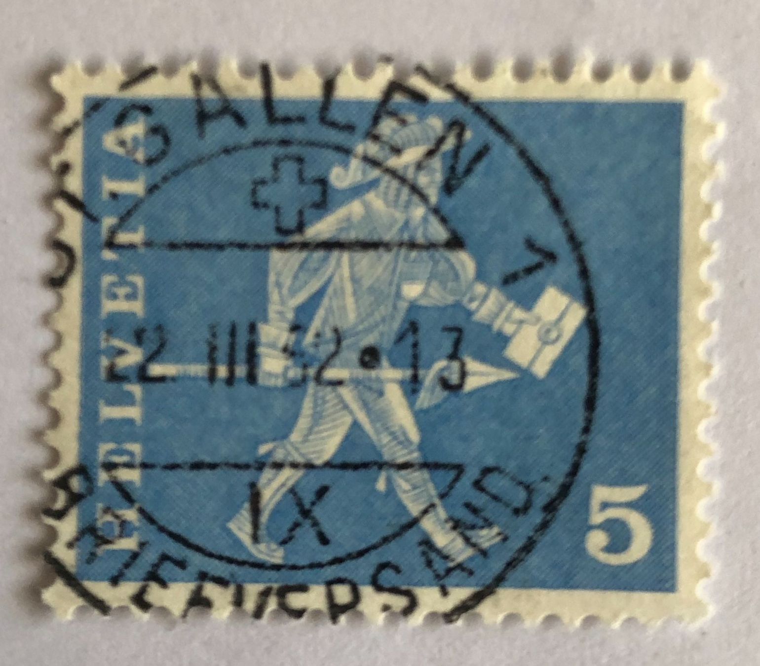 Alle Briefmarken: Nr.355 mit Vollstempel St.Gallen – Gebraucht aus Aarau von Billa007