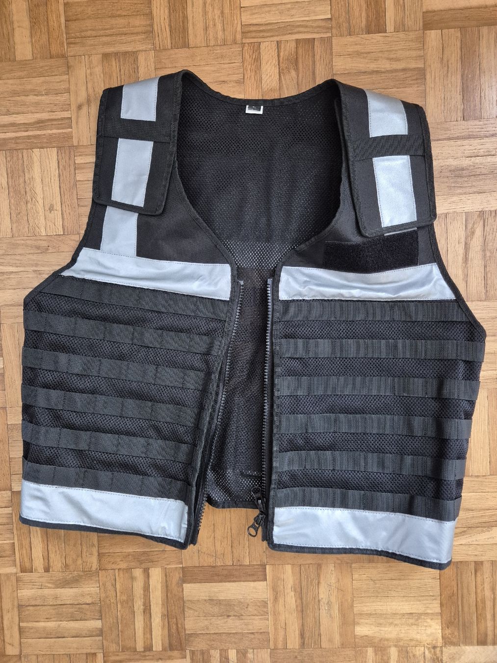 Uniformi: Security Einsatzweste Schwarz mit MOLLE & Reflexstreifen – Nuovo (secondo la descrizione) da Zürich venduto da Son_5sb6
