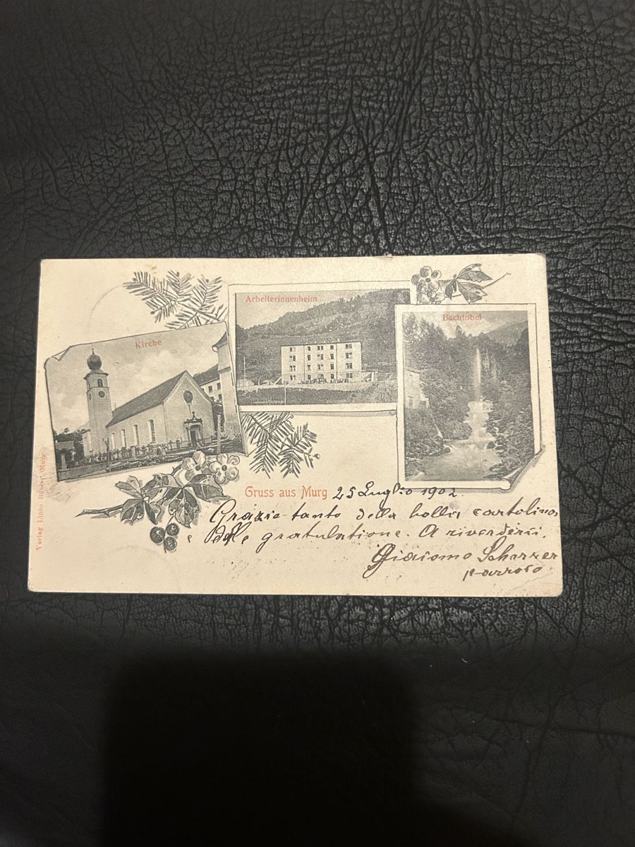 Cartoline postali: Gruss aus Murg 1902 – Usato da Breganzona venduto da Milesbo