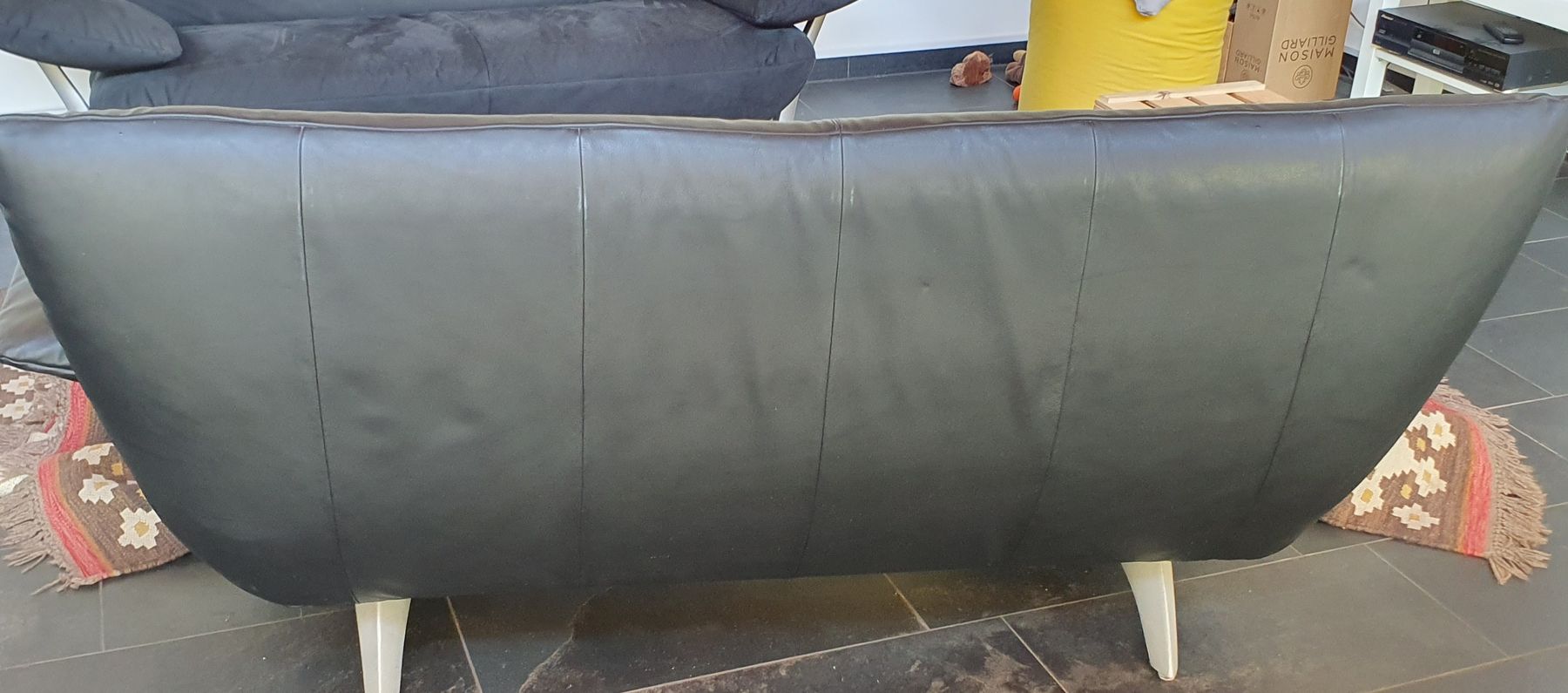 Divani: Rolf Benz Sofa 2er 4100 feines Leder schwarz – Usato da Sirnach venduto da Lemon04 7