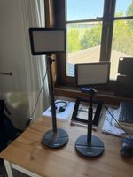 2 Stk.Rollei Key Light LED Leuchten mit Stativen 