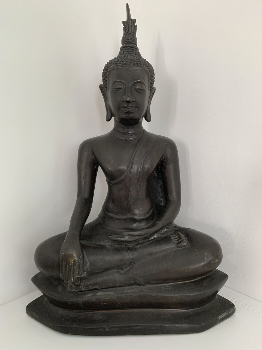 Sculture & Statue: Bouddha en bronze 37cm, Thailande – Usato da Genève venduto da Ananas03