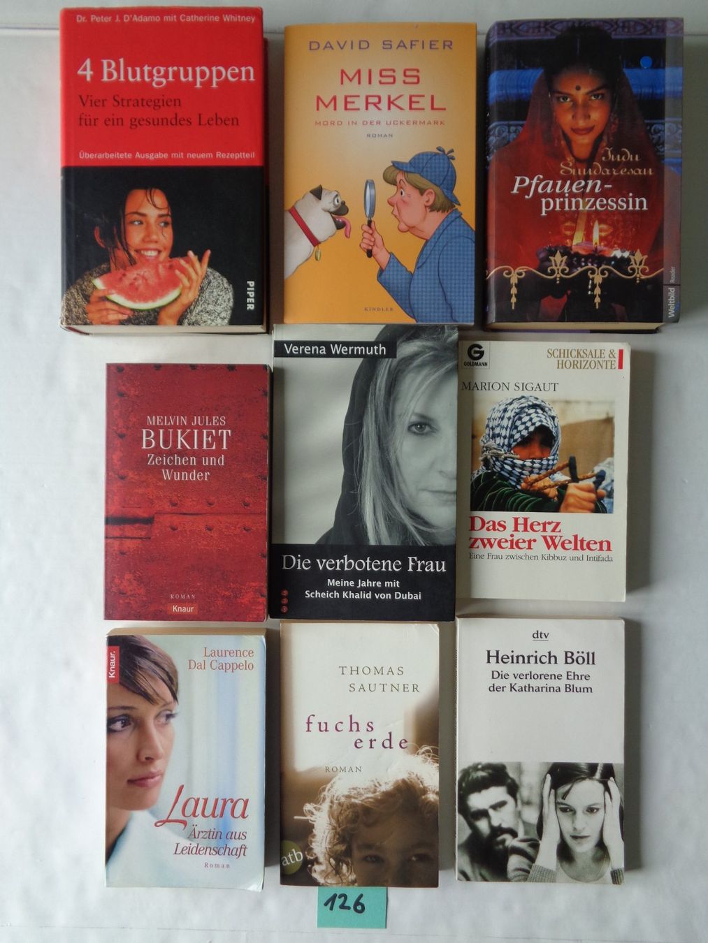 Bücher: 9 Bücher – Romane - Konvolut – Gebraucht aus Chur von omonia