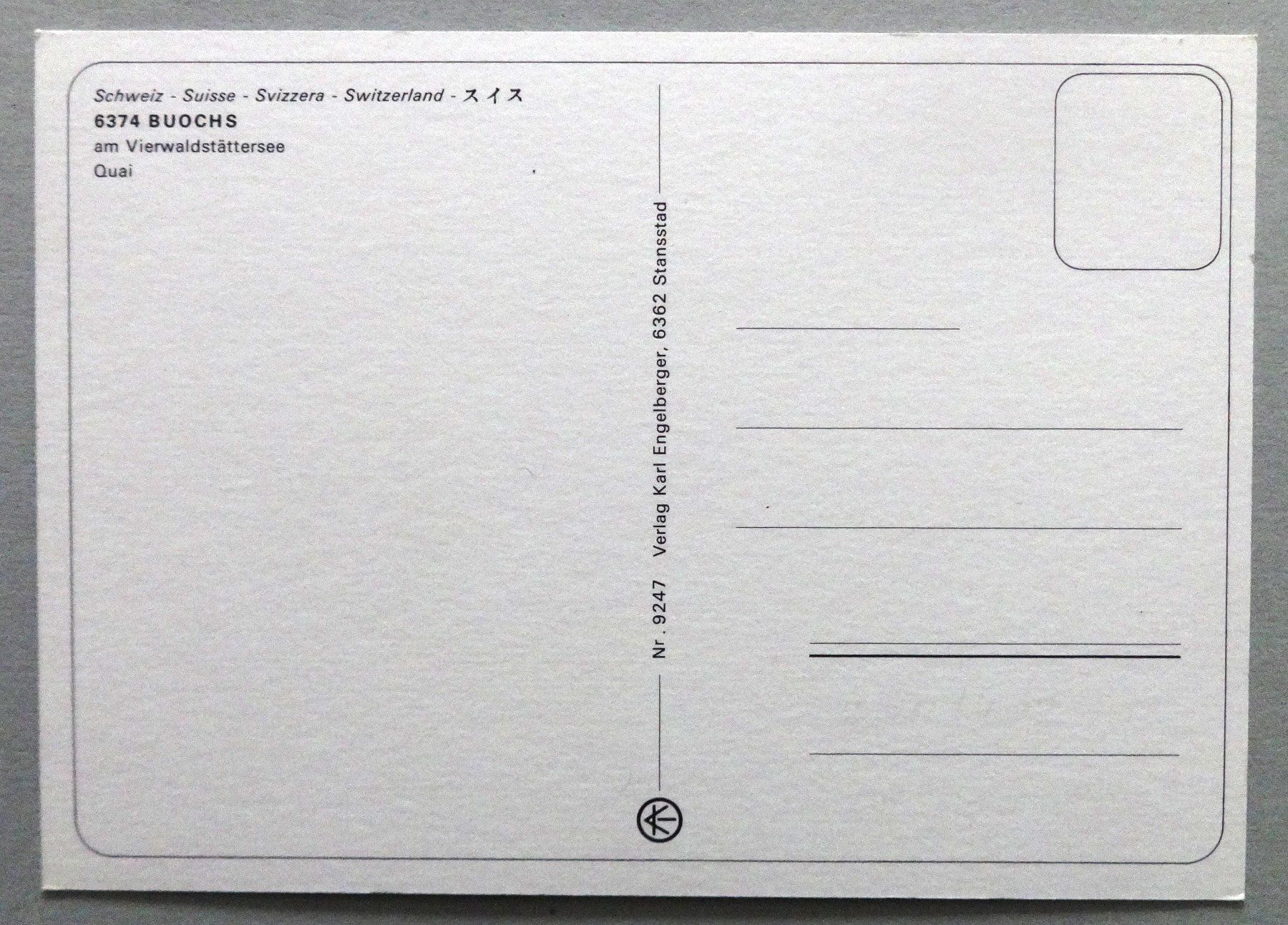 Cartoline postali: Buochs am Vierwaldstättersee – Usato da Fétigny venduto da Billy2miny 1
