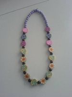 Collana di perle in fimo "millefiori"