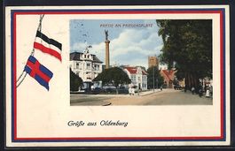 Grusskarten-AK Oldenburg / O., Partie am