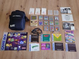 Game Boy riesiges Set mit komplettem Zubehör, Kaufbeleg 1993