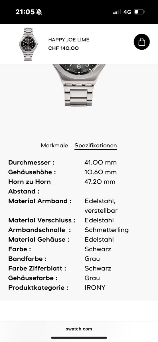 Swatch Orologi: Swatch Irony, wenig getragen – Usato da Gränichen venduto da Sanderzander 3