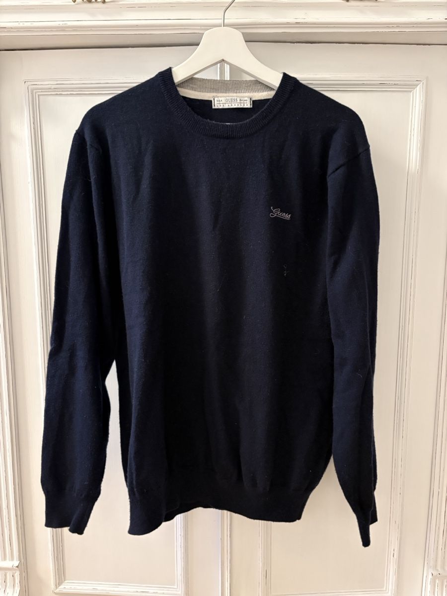 Guess Maglioni & Felpe: Guess - Dunkelblauer Wollpullover, Grösse XXL, Herren – Usato da Steffisburg venduto da Gretchenfrage