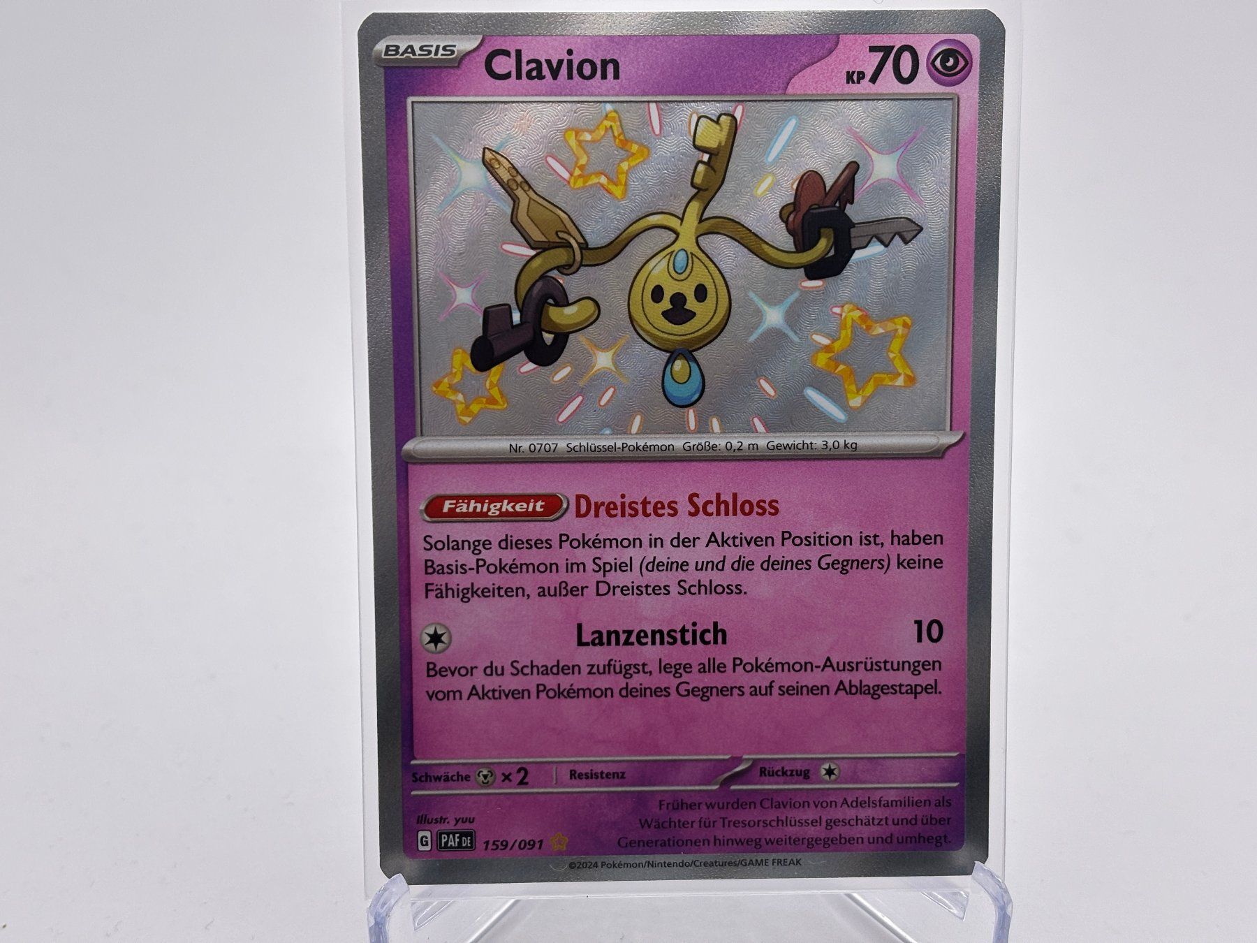 Pokémon Carte collezionabili: Paldeas Schicksale - Clavion  (PAF 159) - DE – Nuovo (secondo la descrizione) da Allschwil venduto da Bullach