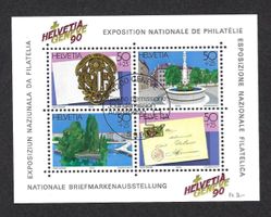 GENEVE 90 Exposition Nationale de Philatélie Minisheet