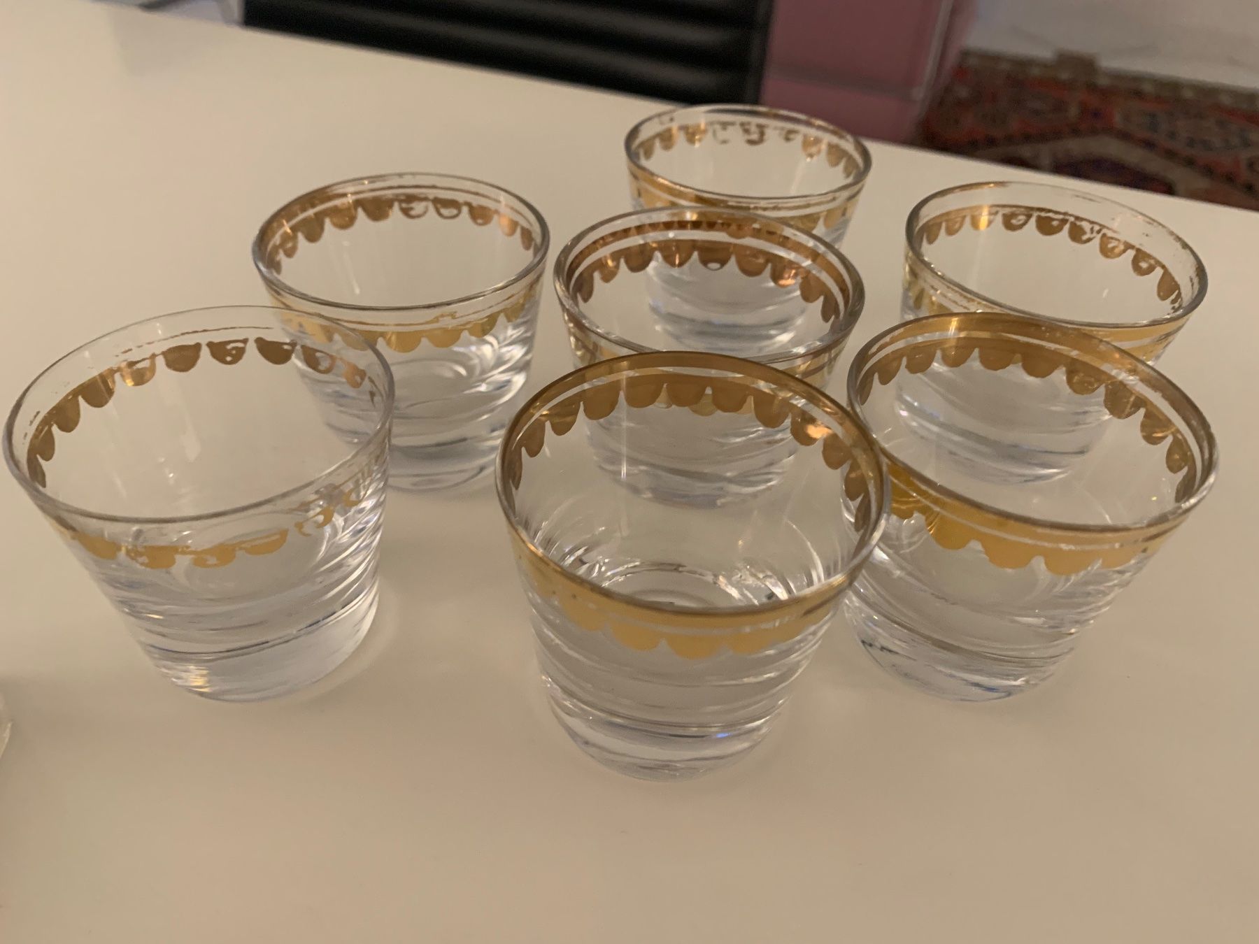 Bottiglie: Likör-Flasche mit kl. Gläsern – Usato da Schaan venduto da irmgarda02 1