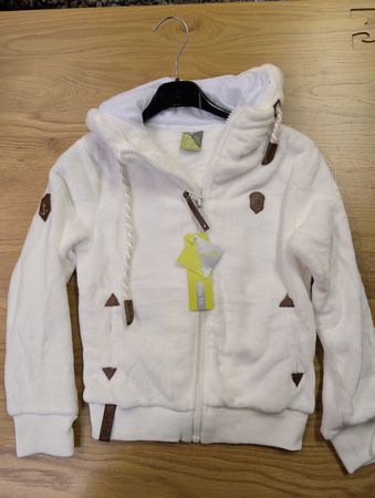 Winterjacke für Mädchen, neuwertig, Grösse 116, Weiss! 