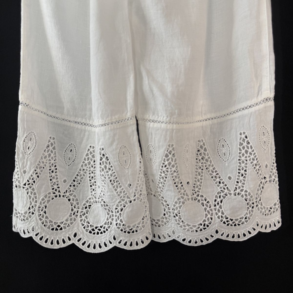 Pantaloni: 120% LINO White Linen Pants – Nuovo (secondo la descrizione) da Emmen venduto da Avviivva_Com2023 4