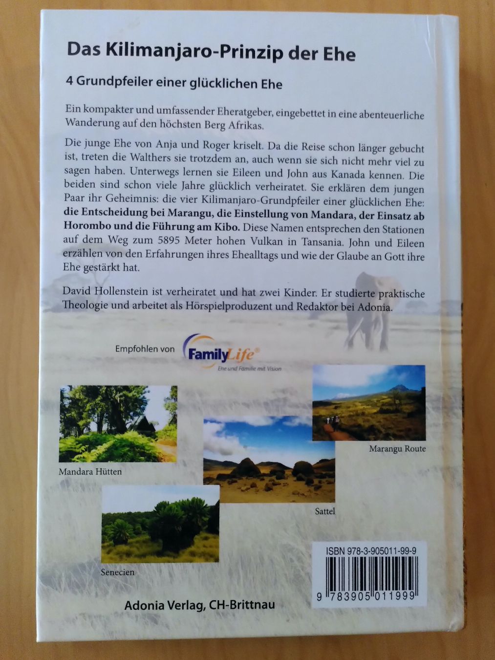 Libri: DAS KILIMANJARO-PRINZIP DER EHE/ DAVID HOLLENSTEIN – Nuovo (secondo la descrizione) da Brugg AG venduto da olamim 1