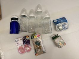 Baby Set NUK und SIGG-Trinkflasche, Schnuller Philipps, Nip