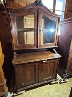 Gründerzeit Buffet Nussbaum 4 Türen, oben Glas, B130, h210,