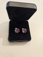 585 Goldohrstecker mit Amethyst Edelstein