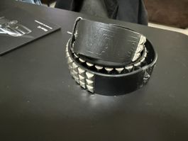Vans Studded Belt, Black Leather - Cool Look!
