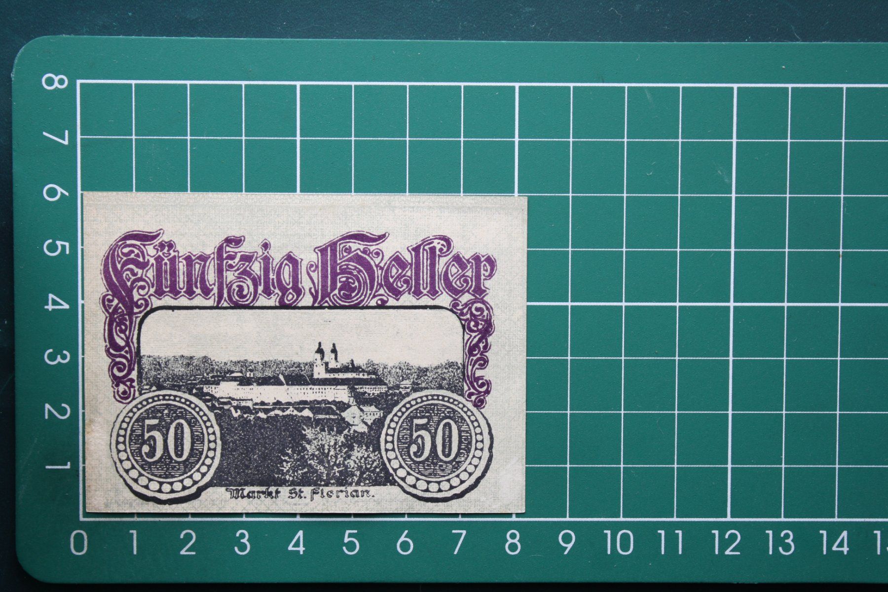Banconote: currency voucher austria st florian 50 heller 1920 – Usato da Laupen BE venduto da Gufi57