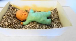 COMBEX Baby Puppe Quitschpuppe England Sammlerstück 50/60er