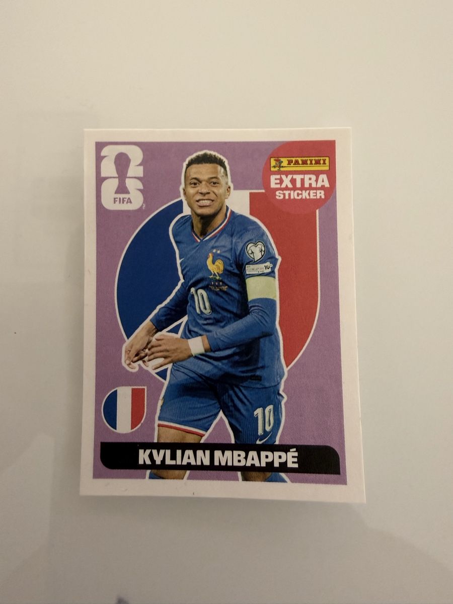 Panini Carte collezionabili: Panini WM 2026 Kylian Mbappe Extra Sticker  – Nuovo (secondo la descrizione) da Bad Zurzach venduto da FD_9520