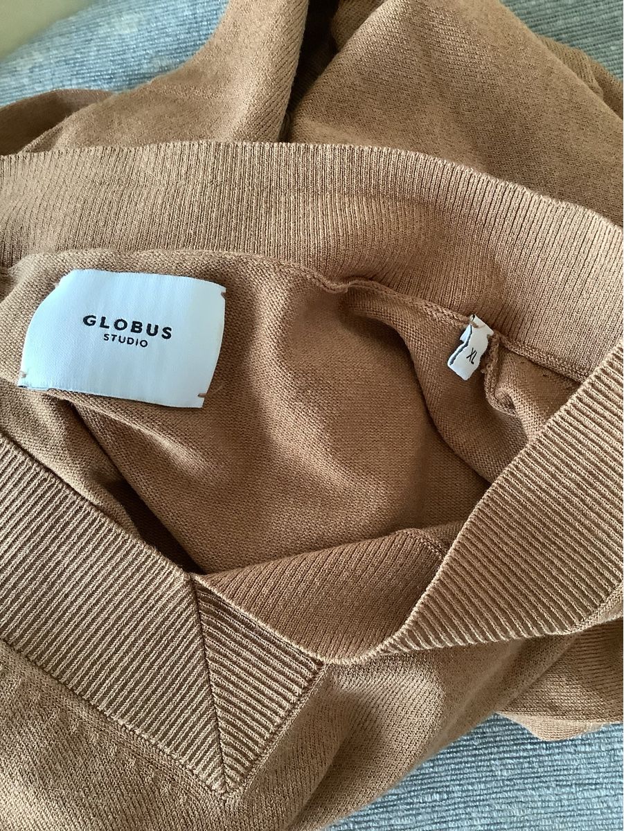 Globus Maglioni & Felpe: Globus Studio Long Pullover Kleid, Cognac, L/XL – Usato da Stäfa venduto da loveforeverlove 4