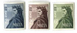 Briefmarken "Dante Alighieri". Malta.