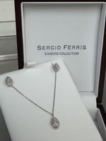 Sergio Ferris Diamant Collier & Ohrringe Set 750 Weissgold